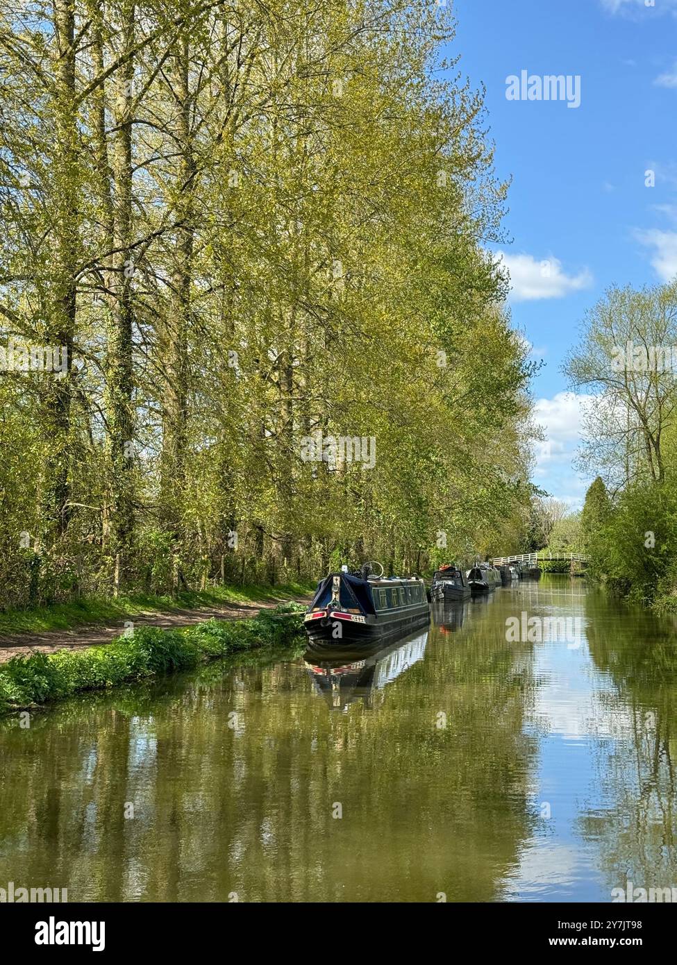 Le canal Kennet et Avon à Hungerford. - Image de stock capturée avec un smartphone