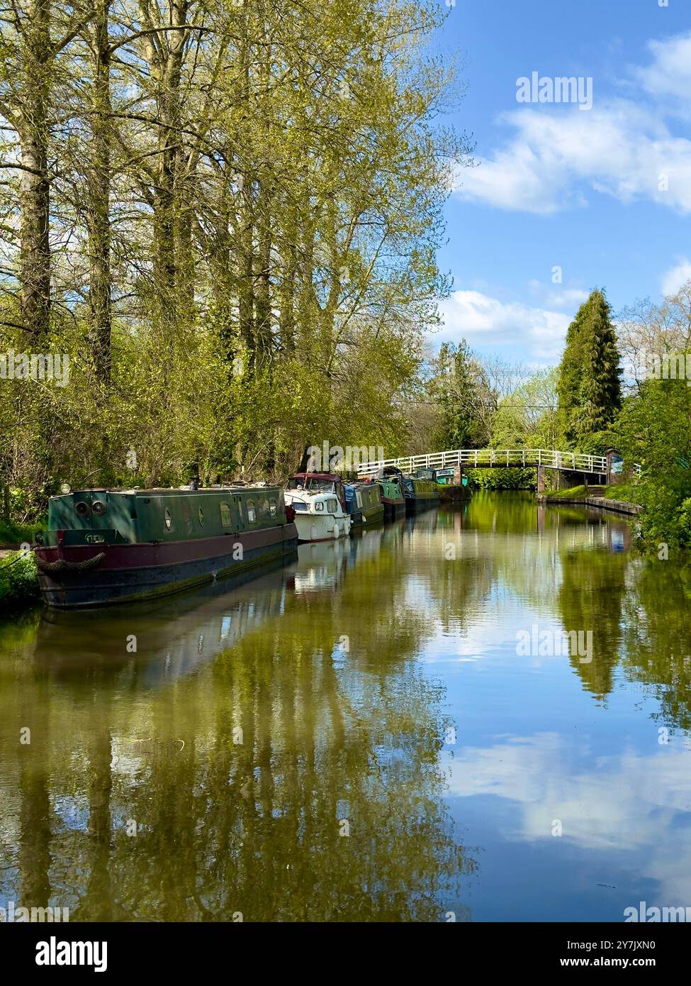 Le canal Kennet et Avon à Hungerford. - Image de stock capturée avec un smartphone