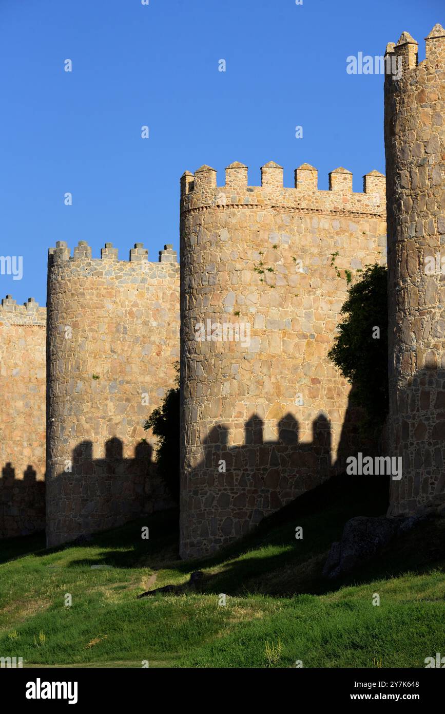 Les murs de Ávila. Banque D'Images