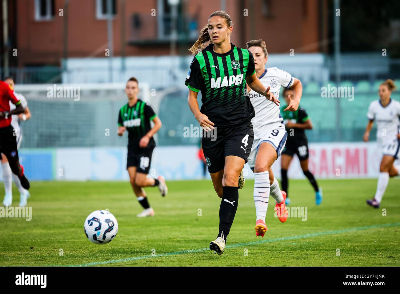 Caroline Pledirup lors du match de Serie A féminin entre Sassuolo Women et Inter Women au stade Enzo Ricci à Sassuolo le 28 septembre 2024 à Sassuolo, Italie. Banque D'Images