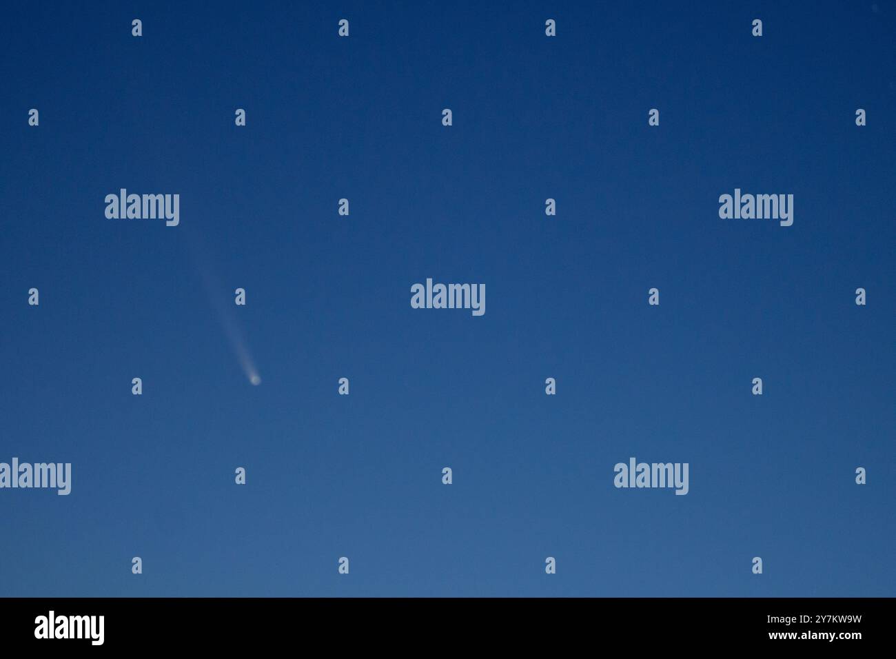 Cooma, Victoria, Australie, 1er octobre 2024 ; Comet, C/2023 A3 Tsuchinshan-ATLAS capturé dans le ciel tôt le matin environ une heure avant le lever du soleil crédit P.j.Hickox/Alamy Live News Banque D'Images