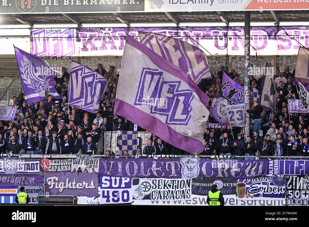 Liga - SV Wehen Wiesbaden - VfL Osnabrück AM 28.09.2024 in der BRITA-Arena in Wiesbaden Foto : osnapix Banque D'Images