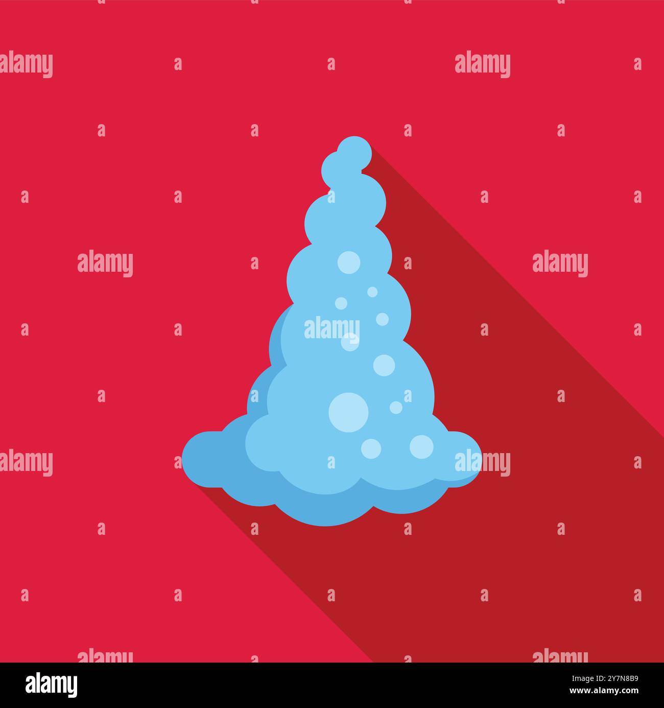 Cette illustration vectorielle d’un nuage de fumée bleu s’élevant est parfaite pour les projets liés à la météo, à la pollution de l’air ou à tout concept nécessitant une représentation visuelle de gaz ou de vapeur Illustration de Vecteur