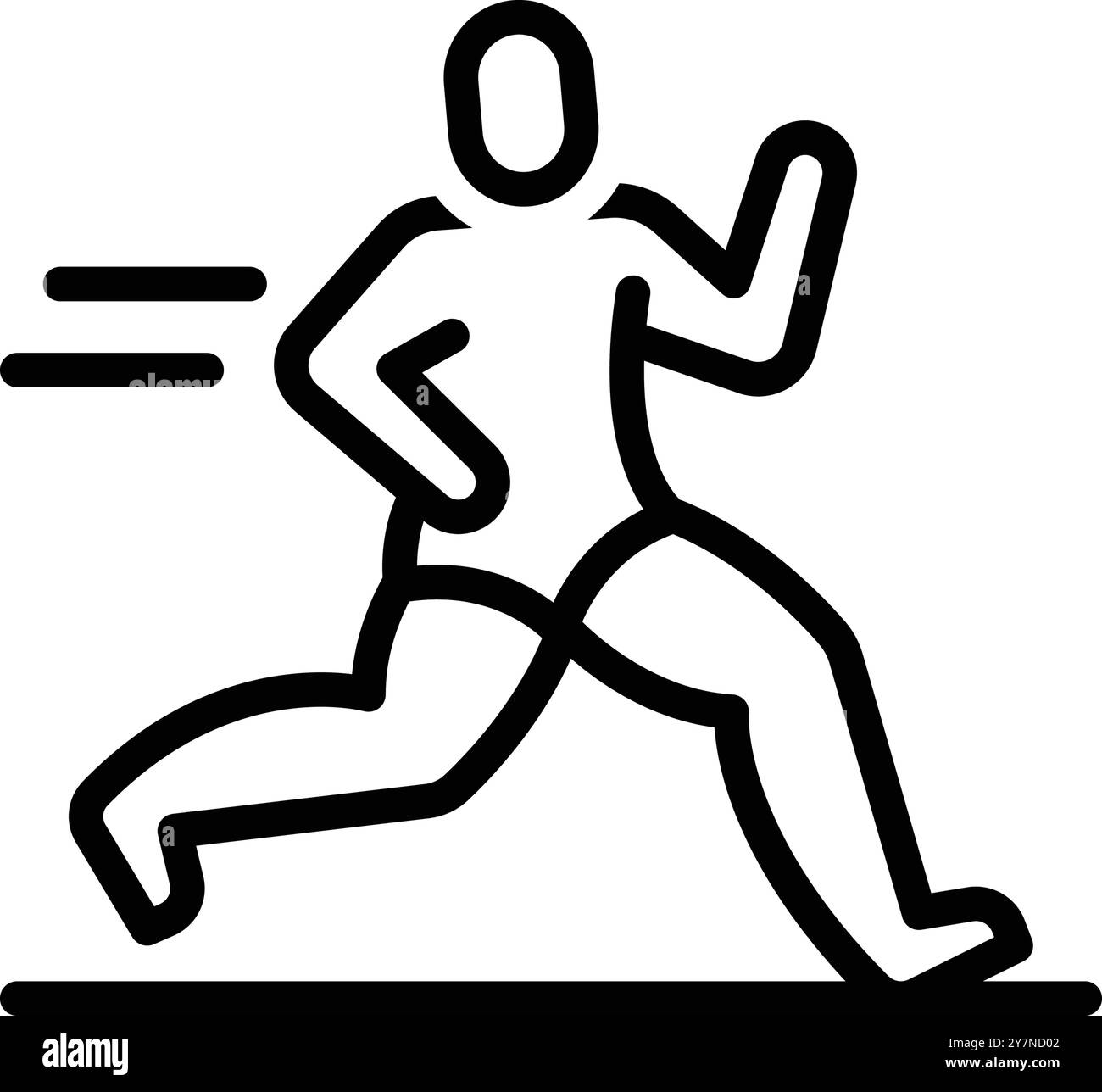 Icône de course, sprinter Illustration de Vecteur