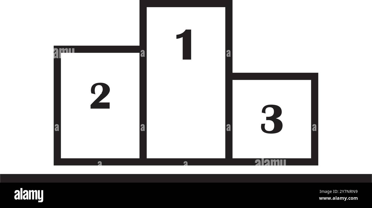 conception de logo d'illustration vectorielle d'icône de piédestal Illustration de Vecteur