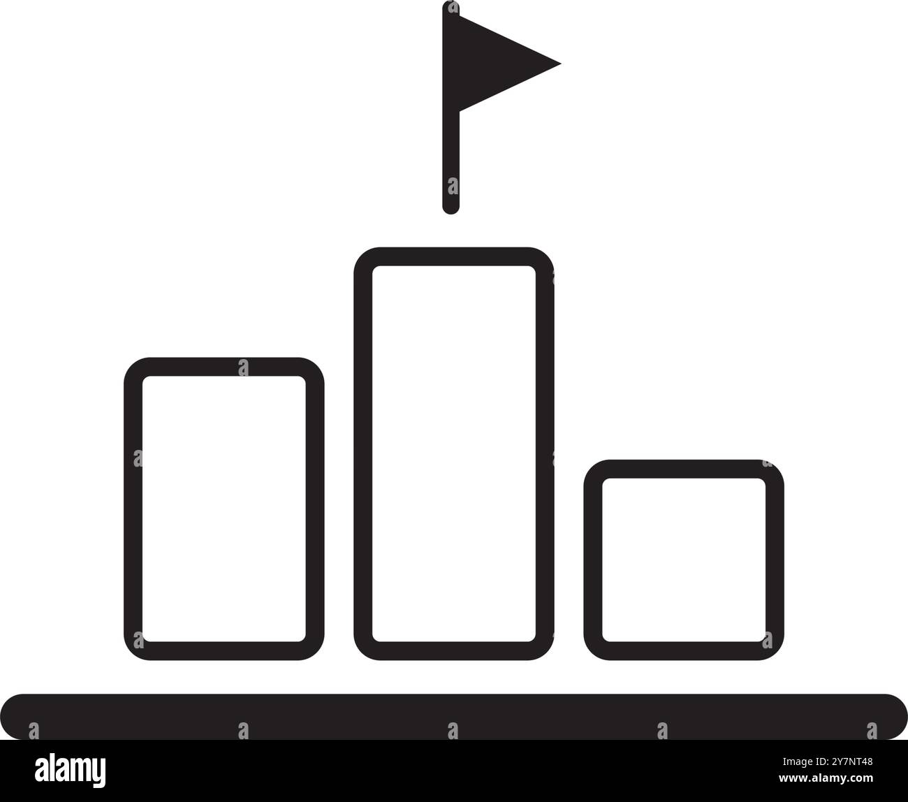 conception de logo d'illustration vectorielle d'icône de piédestal Illustration de Vecteur