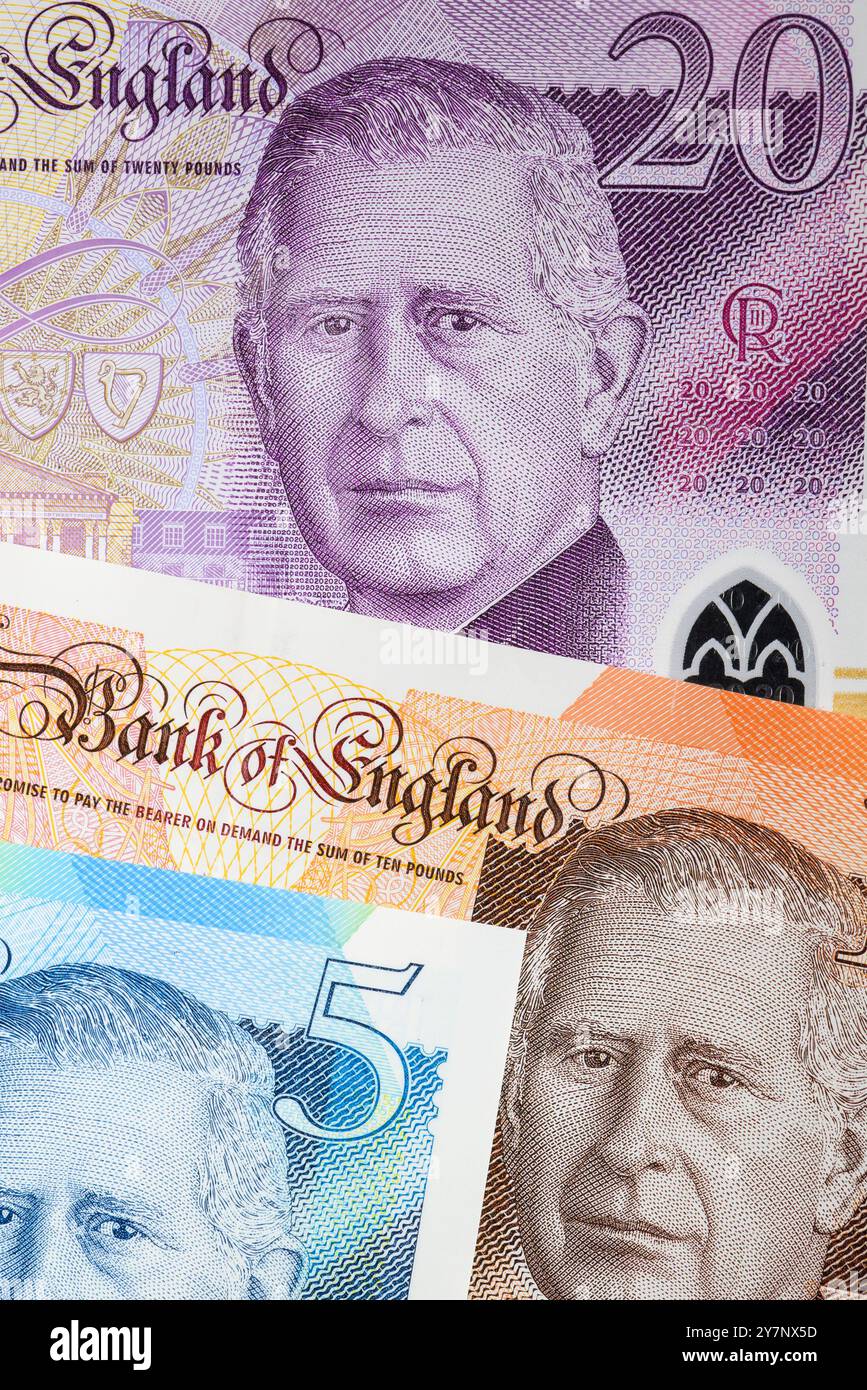 Charles III monnaie britannique Banque D'Images