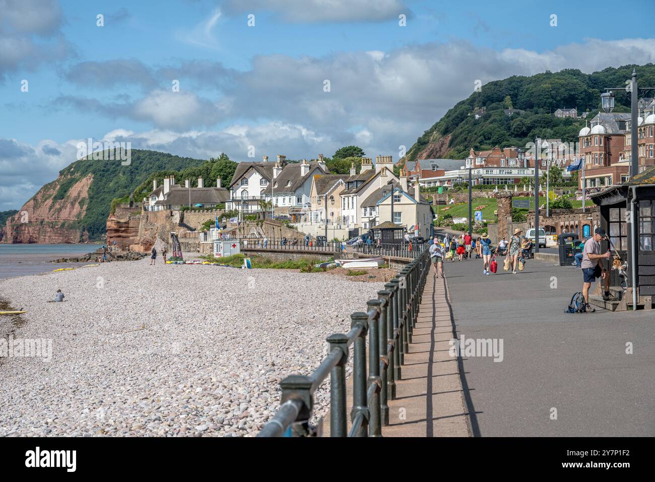 Sidmouth Promemade Banque D'Images