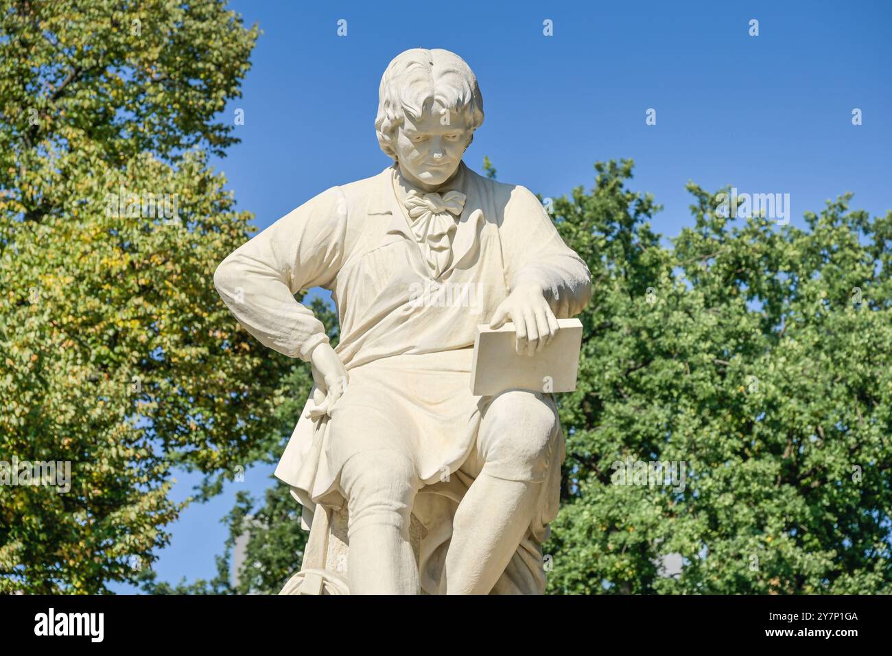 Monument à Alois Senefelder, Senefelder Platz, Prenzlauer Berg, Pankow, Berlin, Allemagne, Denkmal Alois Senefelder, Deutschland Banque D'Images