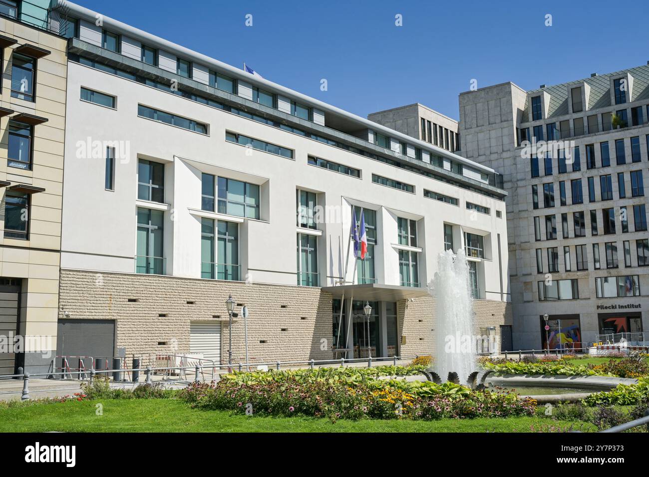 Ambassade de France, Pariser Platz, Mitte, Berlin, Allemagne, Botschaft Frankreich, Allemagne Banque D'Images