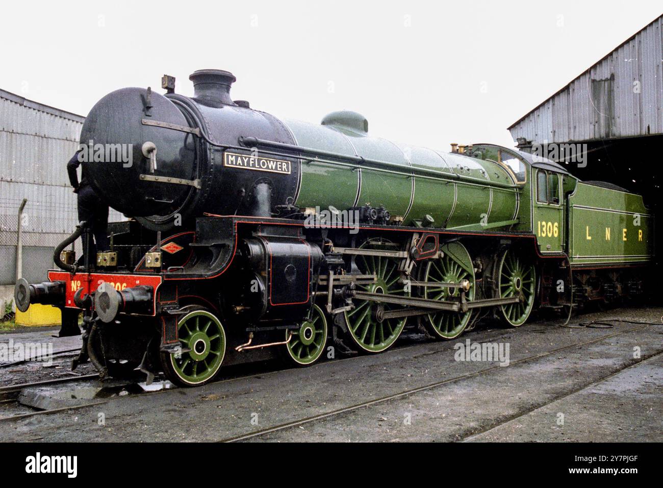 B1 1306 Mayflower sur le Great Central Railway à Loughborough Banque D'Images