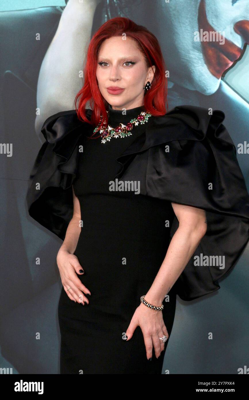 Los Angeles, États-Unis. 30 septembre 2024. LOS ANGELES - SEP 30 : Lady Gaga au 'Joker : folie a deux' LA première au TCL Chinese Theater IMAX le 30 septembre 2024 à Los Angeles, CA (photo par Katrina Jordan/Sipa USA) crédit : Sipa US/Alamy Live News Banque D'Images