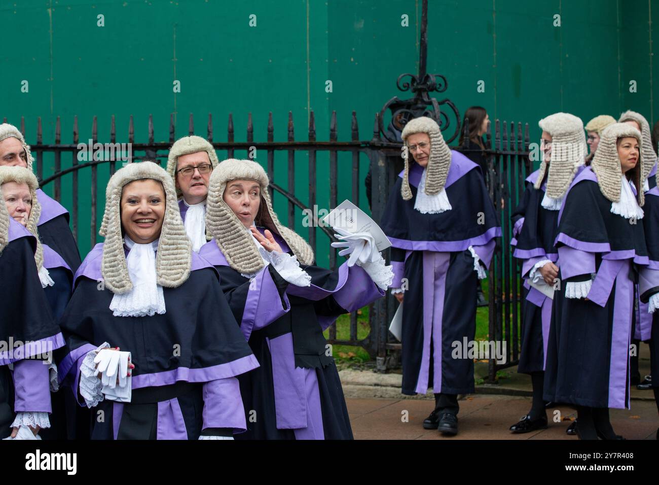 Londres, Royaume-Uni. 1er octobre 2024. Juges et membres de la profession juridique se sont réunis à l'abbaye de Westminster le lundi 1er octobre 2024 pour célébrer le début de l'année juridique en Angleterre et au pays de Galles crédit : Richard Lincoln/Alamy Live News Banque D'Images