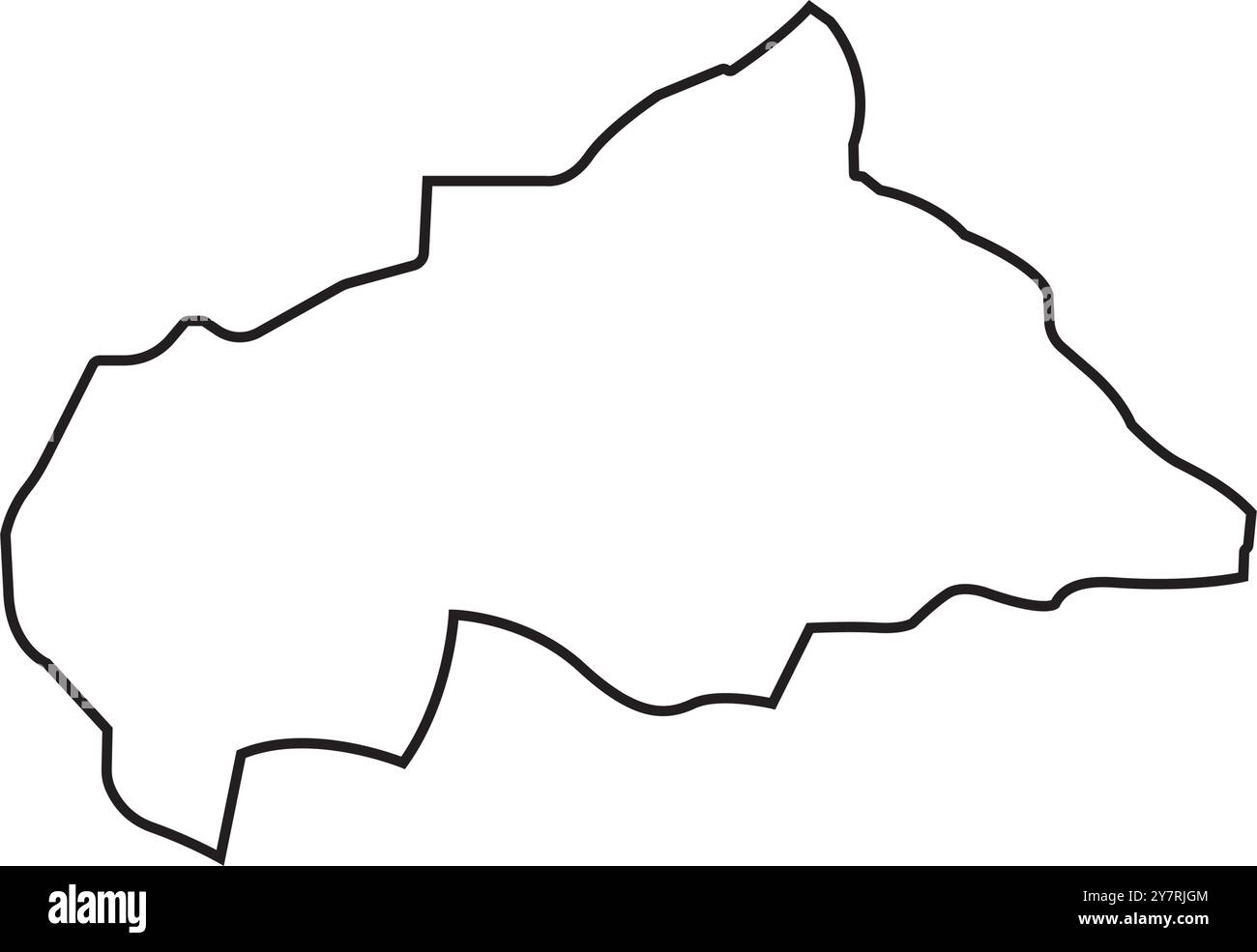 Conception d'icône de carte de République centrafricaine Illustration de Vecteur
