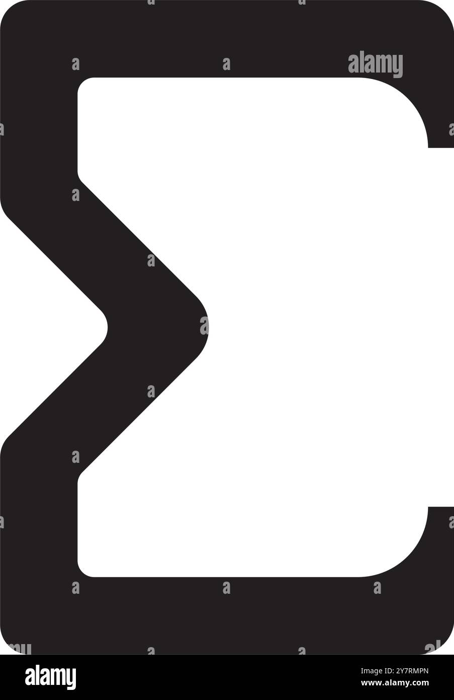 Sigma icône mathématique illustration Design Illustration de Vecteur