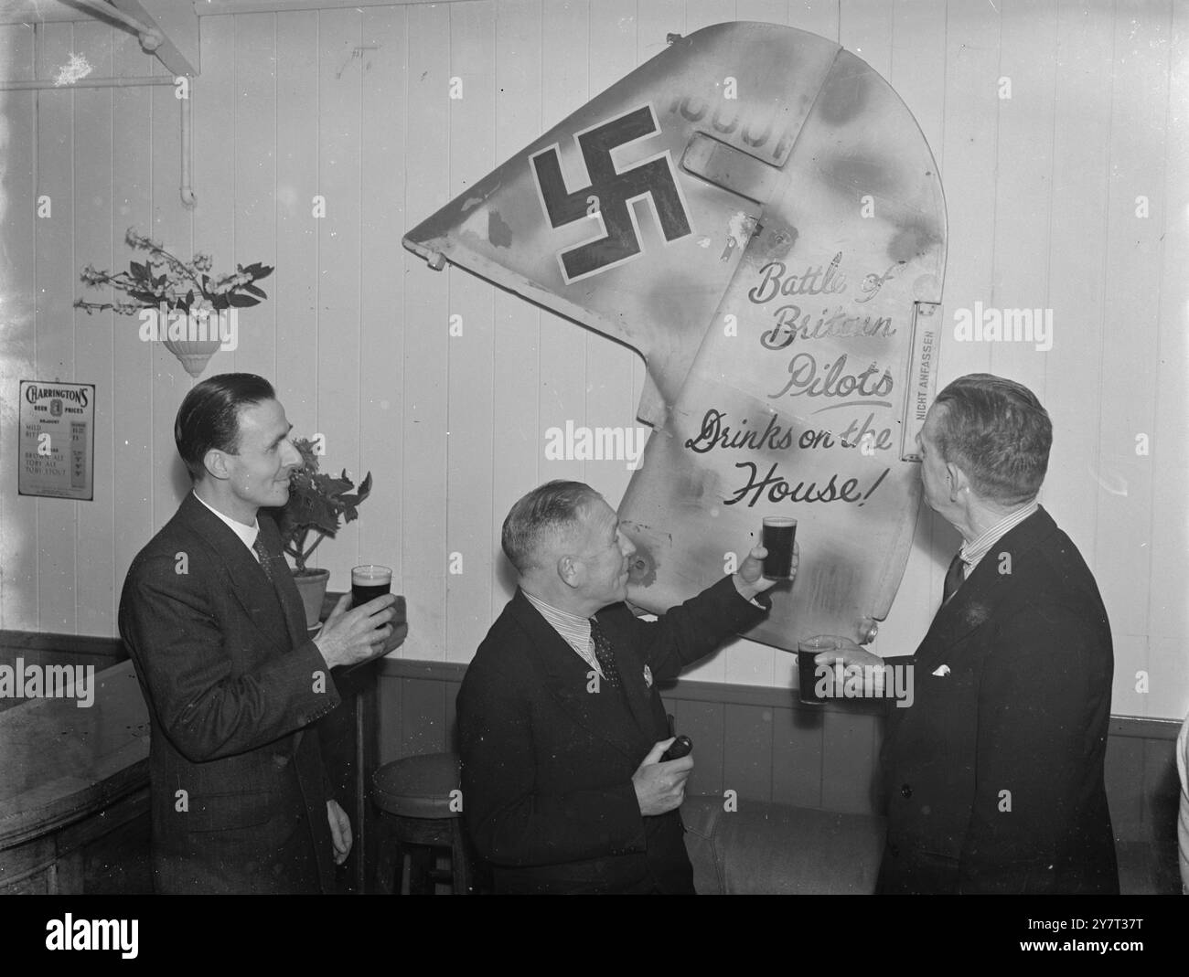 Ouverture de la bataille d'Angleterre public House - Northfleet . 22 mars 1948 Banque D'Images