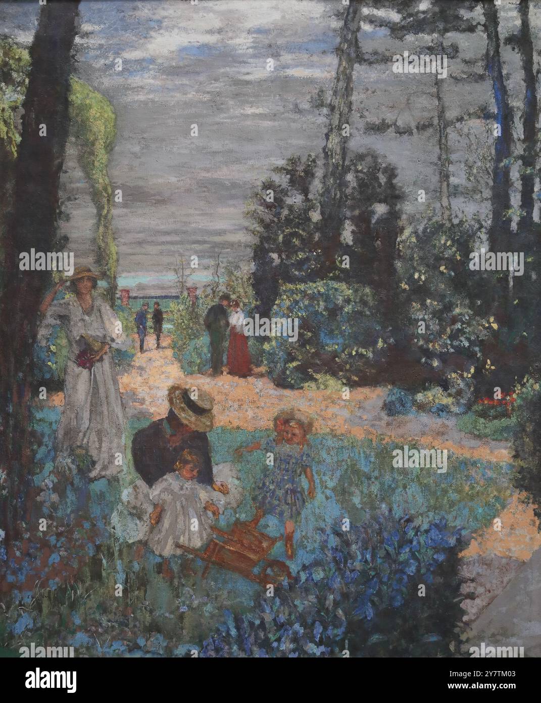 Edouard Vuillard - La terrasse à Vasouy le jardin (1901) 1935