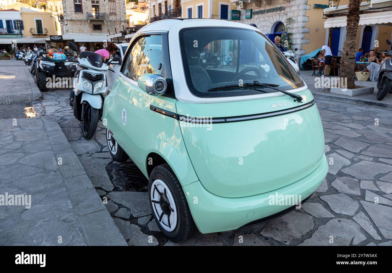 Microlino Electric Bubble car UK Banque D'Images