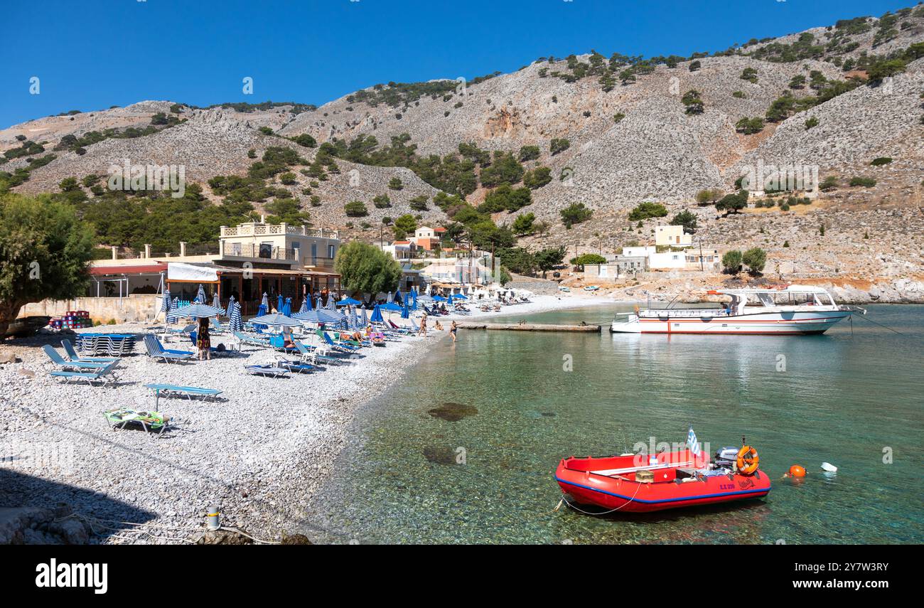 Marthounda Bay Symi île grecque Grèce Banque D'Images