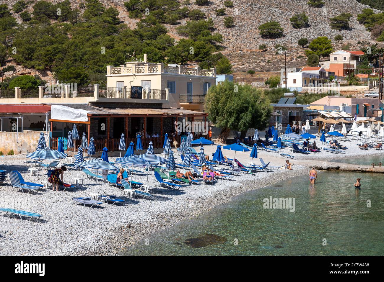 Marthounda Bay Symi île grecque Grèce Banque D'Images