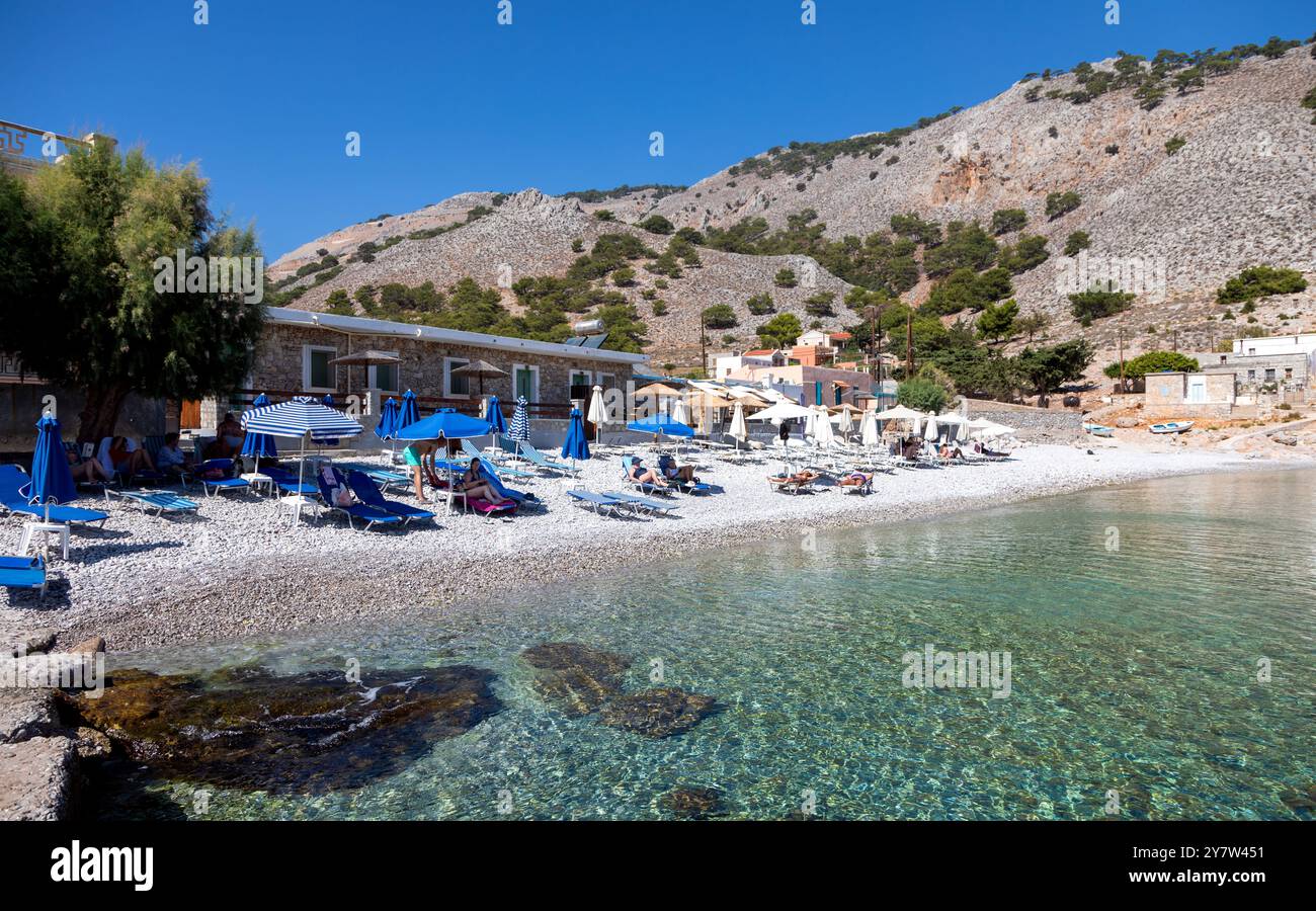 Marthounda Bay Symi île grecque Grèce Banque D'Images