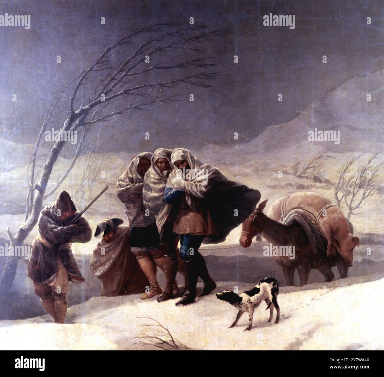 Francisco Goya (1746-1828) 'les chutes de neige' Banque D'Images