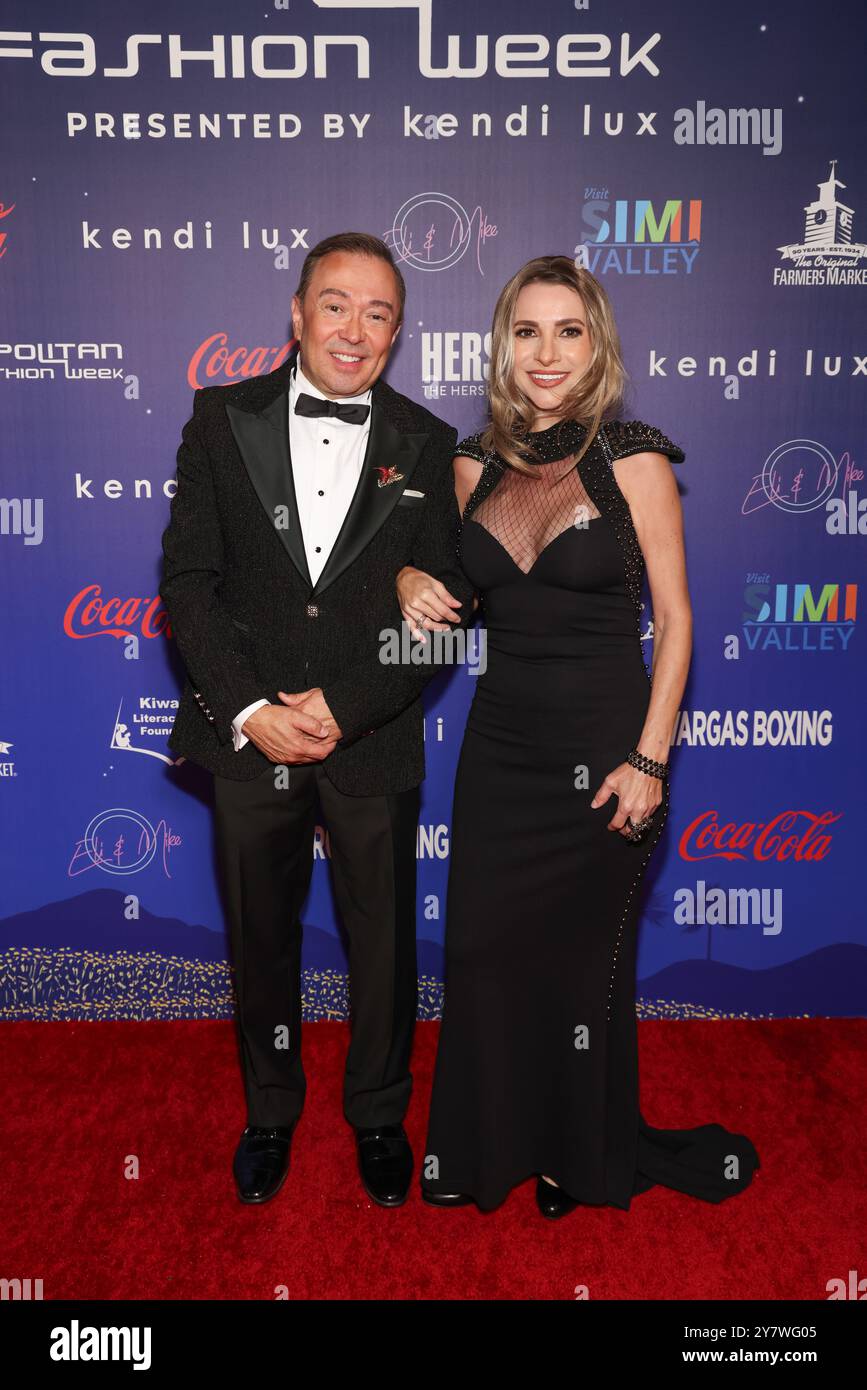 Simi Valley, Californie, États-Unis. 28 septembre 2024. 12e édition annuelle de la Metropolitan Fashion week Los Angeles Gala de clôture tenu à la bibliothèque présidentielle Ronald Reagan et au musée de Simi Valley, en Californie. Crédit : Sheri Determan Banque D'Images