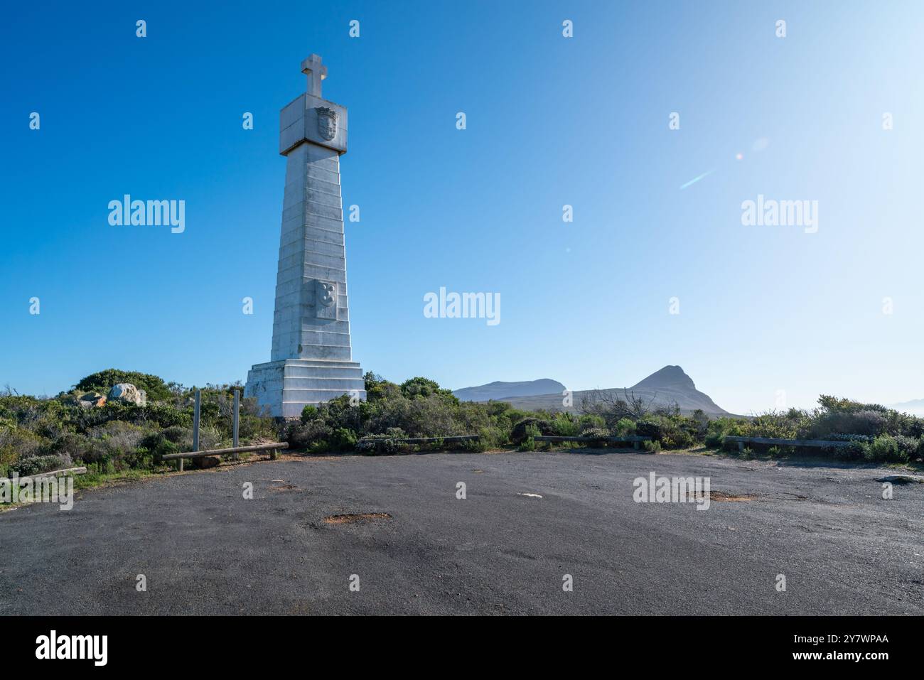 Croix de Bartolomeu Dias, près du Cap de bonne-espérance, péninsule du Cap, Cap occidental, en Afrique du Sud Banque D'Images