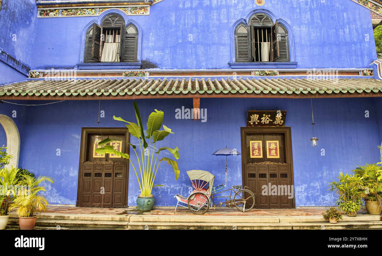 Le manoir Cheong Fatt Tze dans la zone du patrimoine mondial de l'UNESCO de Georgetown à Penang, Malaisie. Banque D'Images