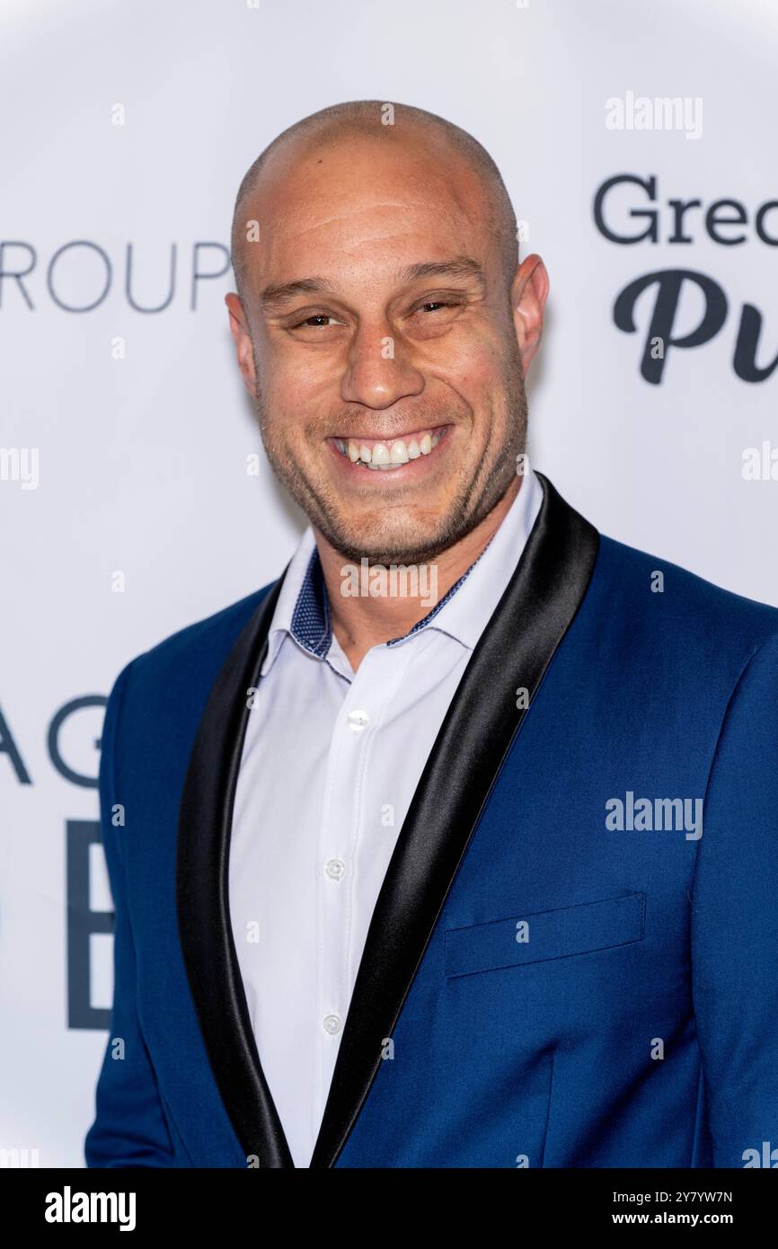 Hollywood, États-Unis. 1er octobre 2024. L'acteur Brandon Morales assiste à la première mondiale du long métrage AVERAGE JOE au TCL Chinese Theater, Los Angeles, CA, le 1er octobre 2024 crédit : Eugene Powers/Alamy Live News Banque D'Images