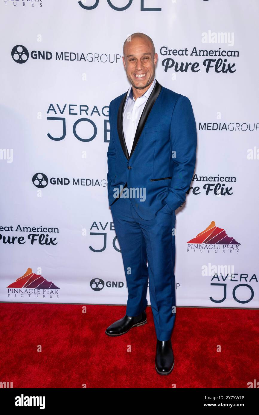 Hollywood, États-Unis. 1er octobre 2024. L'acteur Brandon Morales assiste à la première mondiale du long métrage AVERAGE JOE au TCL Chinese Theater, Los Angeles, CA, le 1er octobre 2024 crédit : Eugene Powers/Alamy Live News Banque D'Images