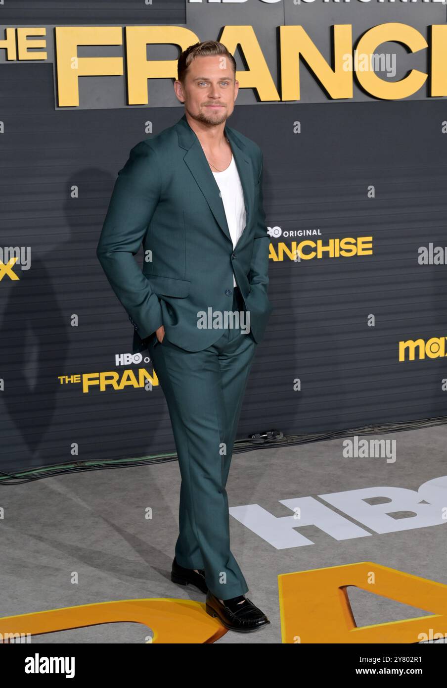 Los Angeles, États-Unis. 1er octobre 2024. LOS ANGELES, ÉTATS-UNIS. 01 octobre 2024 : Billy Magnussen à la première de The franchise de HBO aux Paramount Studios. Crédit photo : Paul Smith/Alamy Live News Banque D'Images