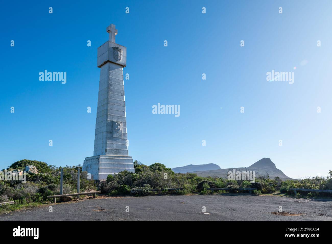 Croix de Bartolomeu Dias, près du Cap de bonne-espérance, péninsule du Cap, Cap occidental, en Afrique du Sud Banque D'Images