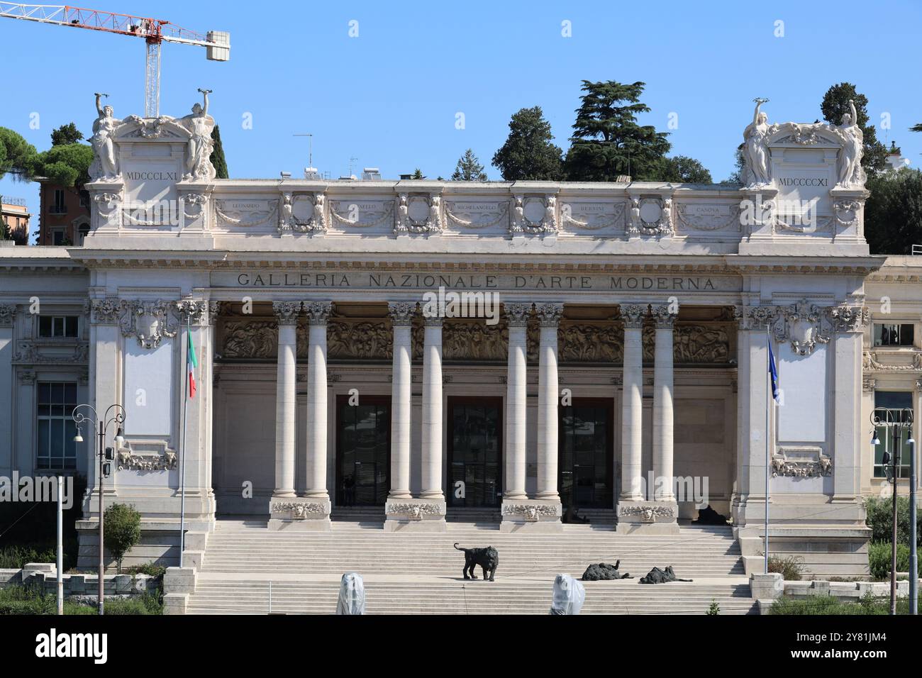 Vue de la Galerie, Galerie nationale d'Art moderne et contemporain, Rome, Italie Banque D'Images
