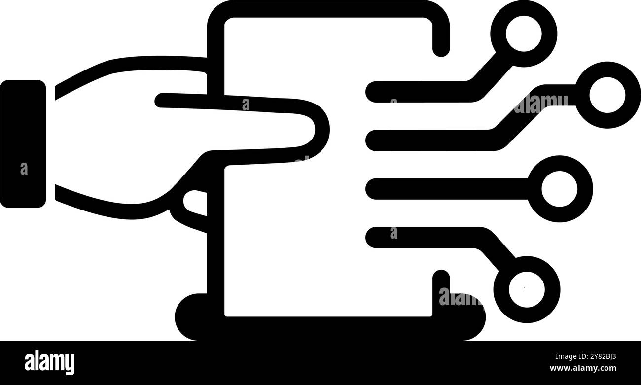 Illustration d'icône de vecteur de vote en ligne Illustration de Vecteur