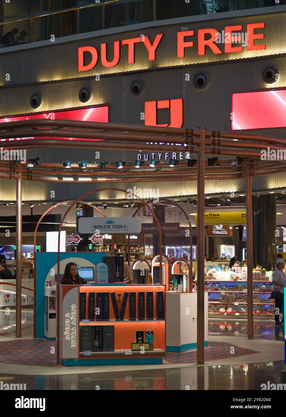 Türkiye, Turquie, aéroport d'Istanbul, départs internationaux, shopping duty free Banque D'Images