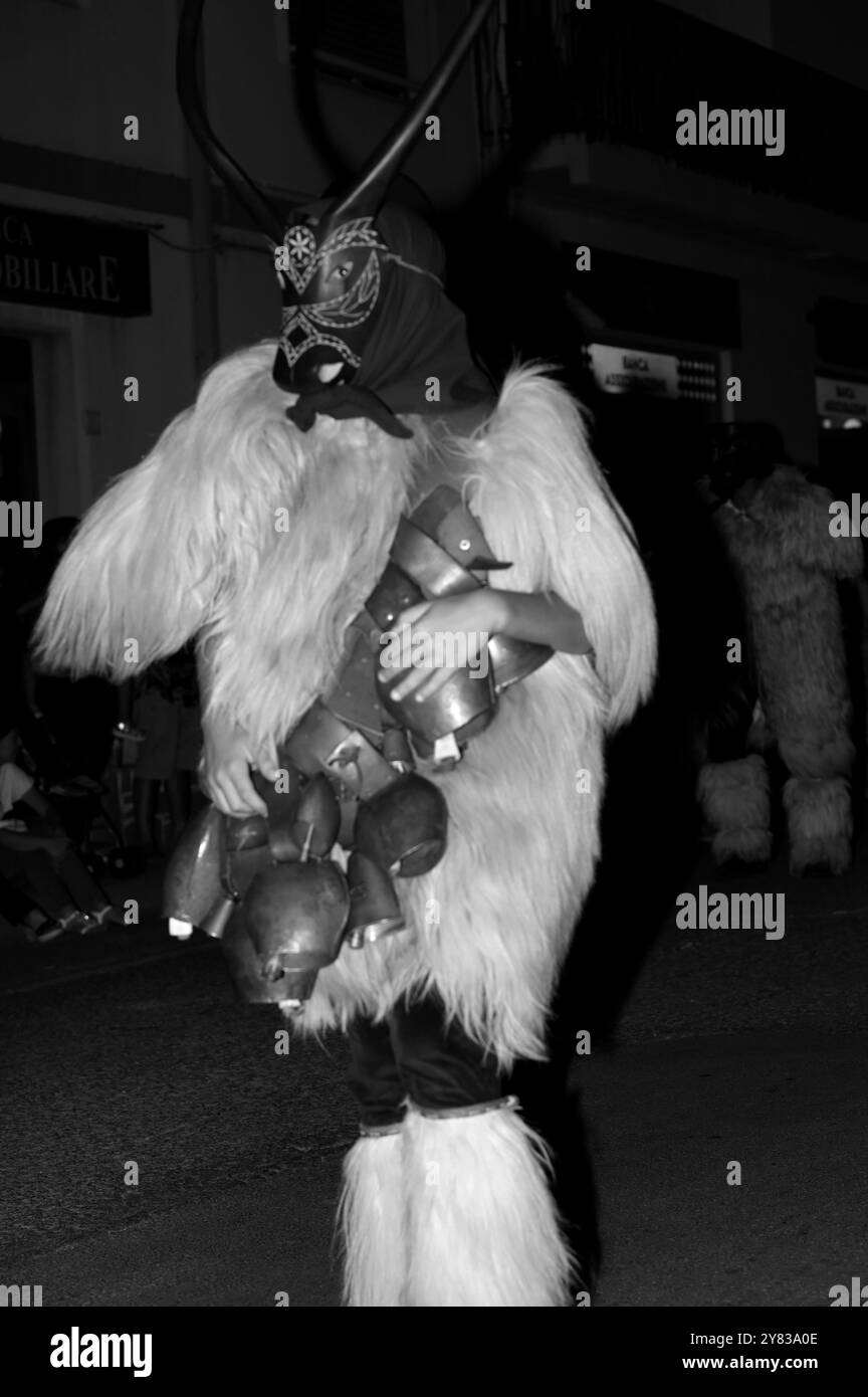 8 août 2024, Muravera événement traditionnel sarde de masques et autres métiers à Muravera, près de Cagliari la capitale de la Sardaigne, Italie. FAMA © Fausto Marci Banque D'Images