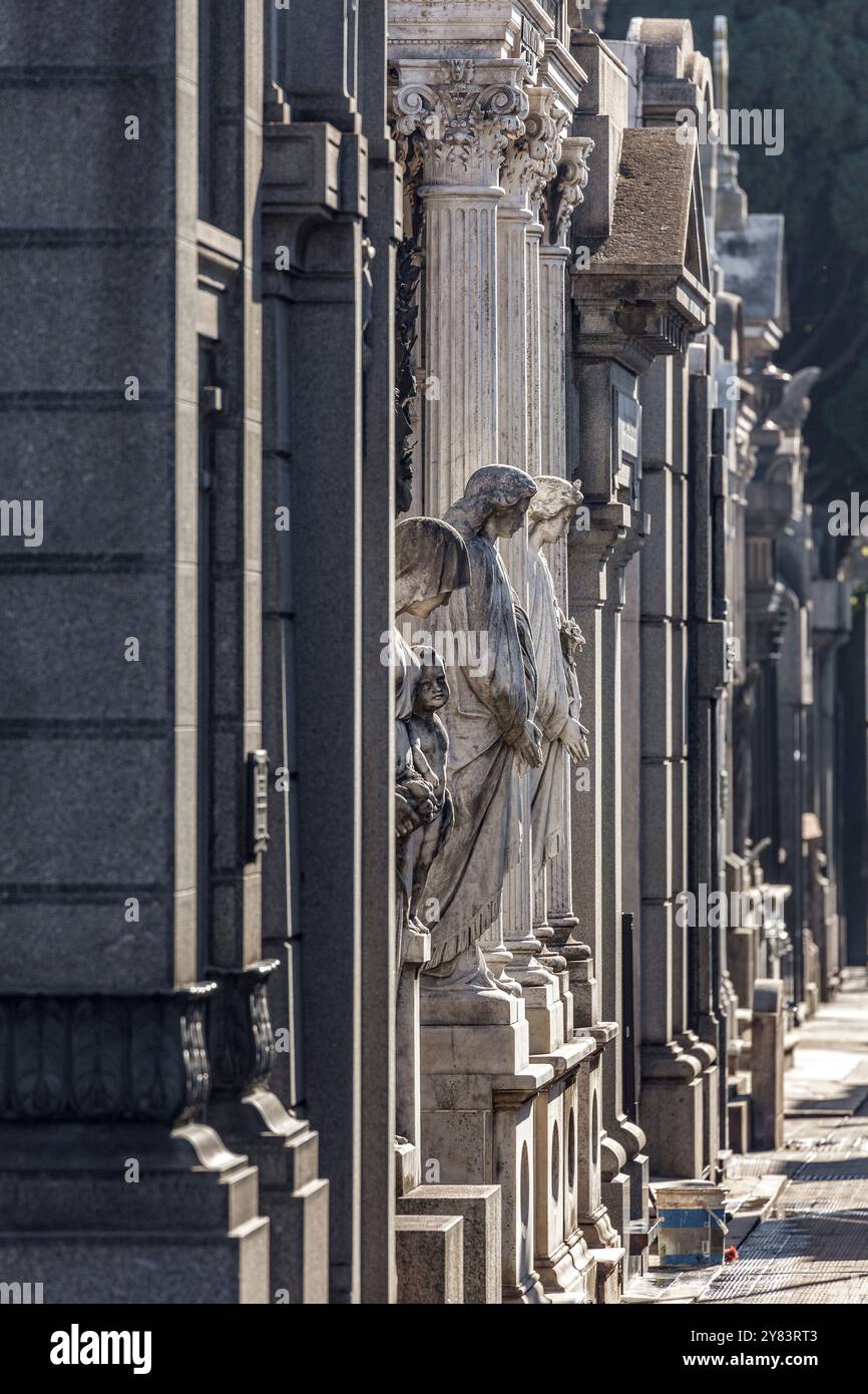 Cimetière de la Recoleta, Buenos Aires, Amérique du Sud Banque D'Images