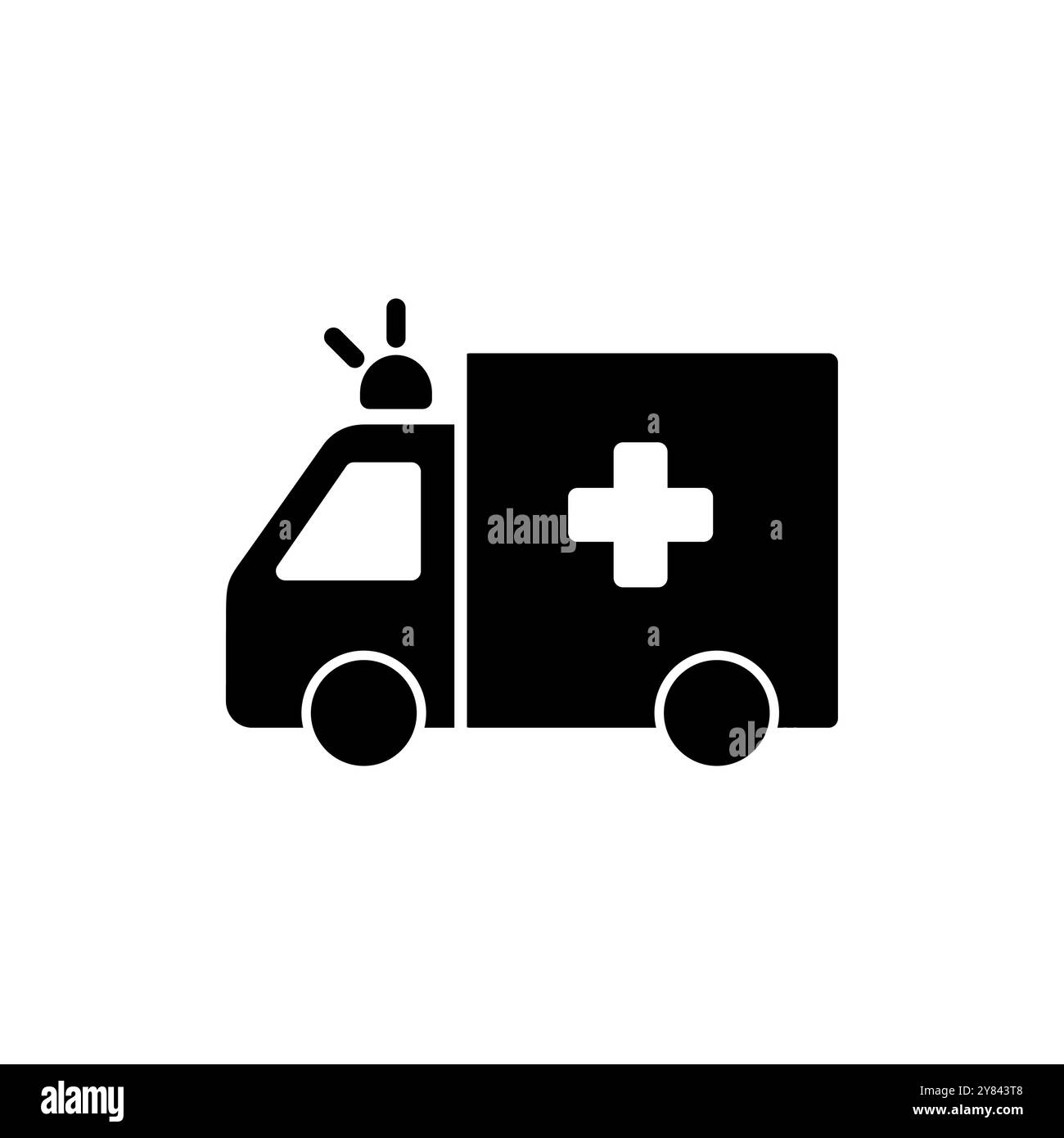 Vecteur d'icône ambulance. signe et symbole de camion ambulance. voiture ambulance Illustration de Vecteur