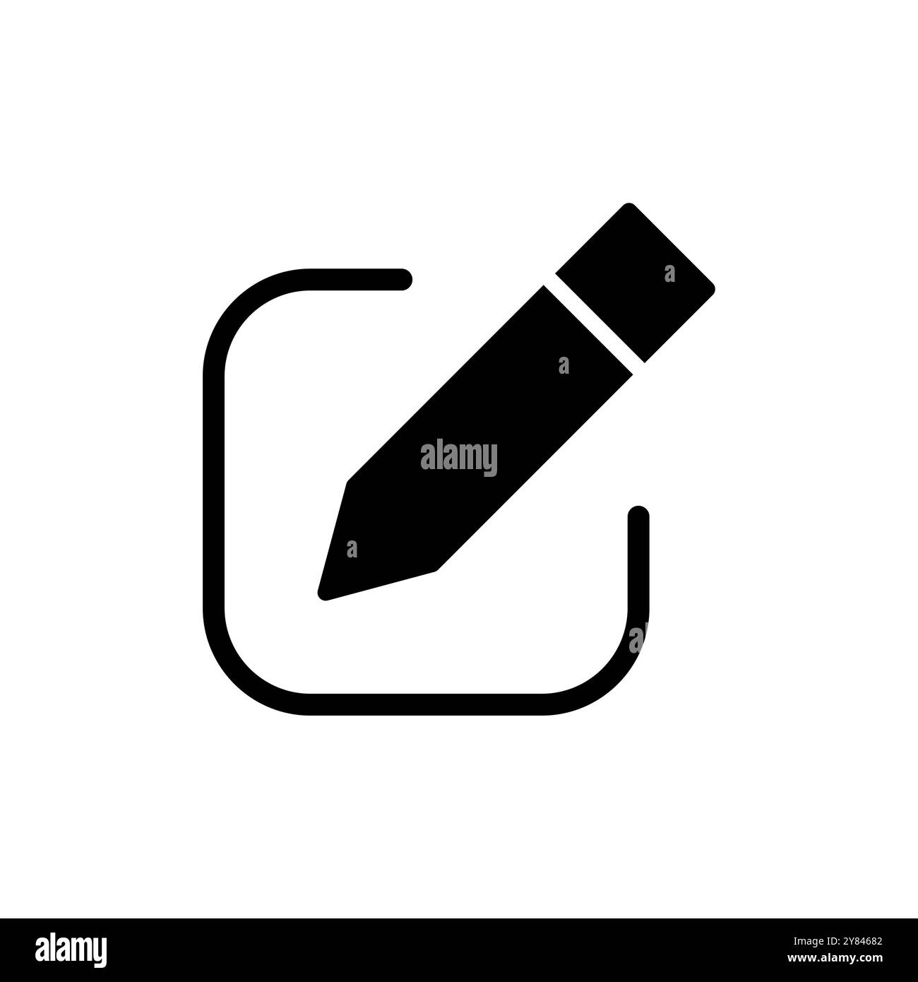 Editer le vecteur d'icône. modifier le signe et le symbole du document. icône modifier le texte. crayon. inscrivez-vous Illustration de Vecteur