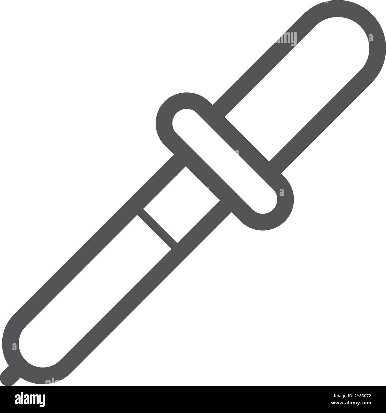 Icône de ligne de pipette. Symbole de nuance de couleur de peinture Illustration de Vecteur