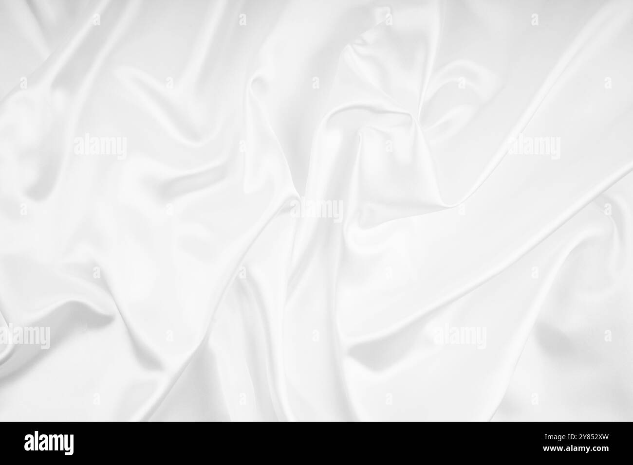 Fond de texture de tissu blanc. Texture lisse élégante en soie blanche Banque D'Images