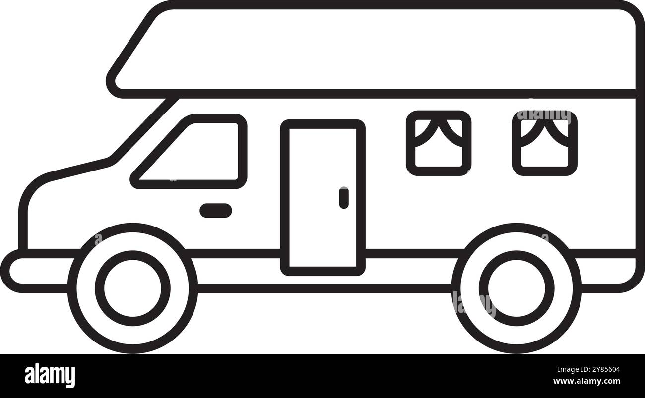 Logo d'illustration vectoriel d'icône de chariot alimentaire. Illustration de Vecteur