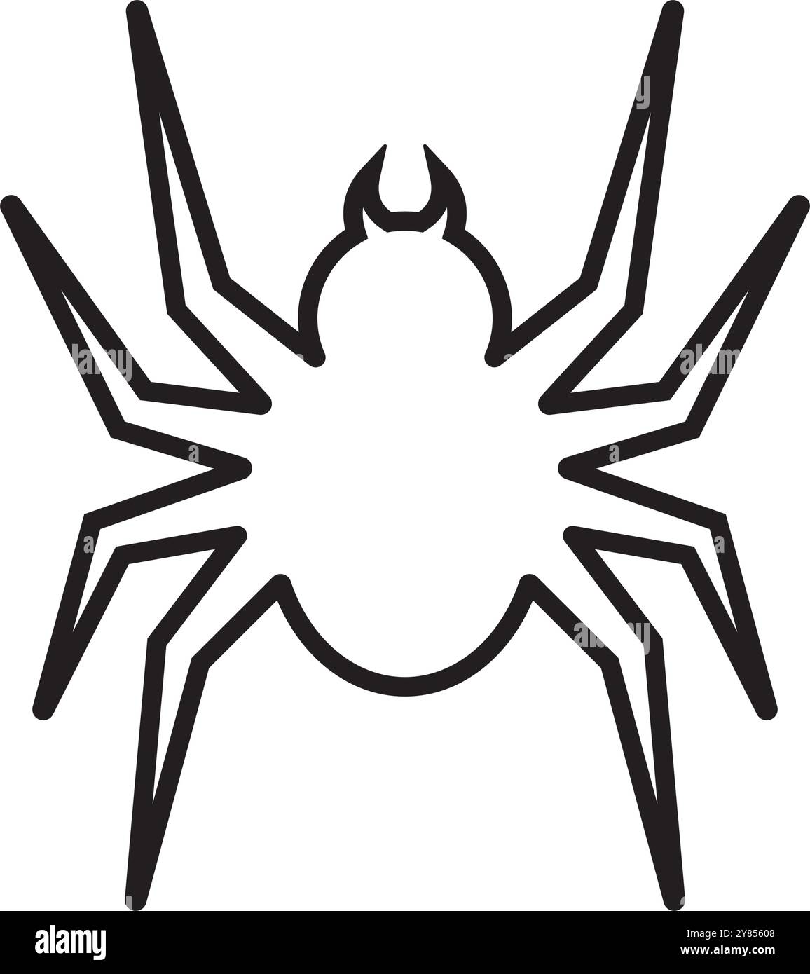 conception de logo d'illustration vectorielle d'icône d'araignée Illustration de Vecteur