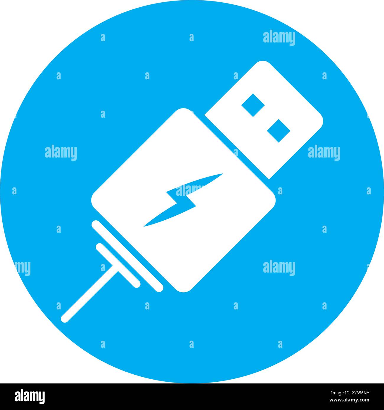 conception de logo d'illustration vectorielle d'icône usb Illustration de Vecteur