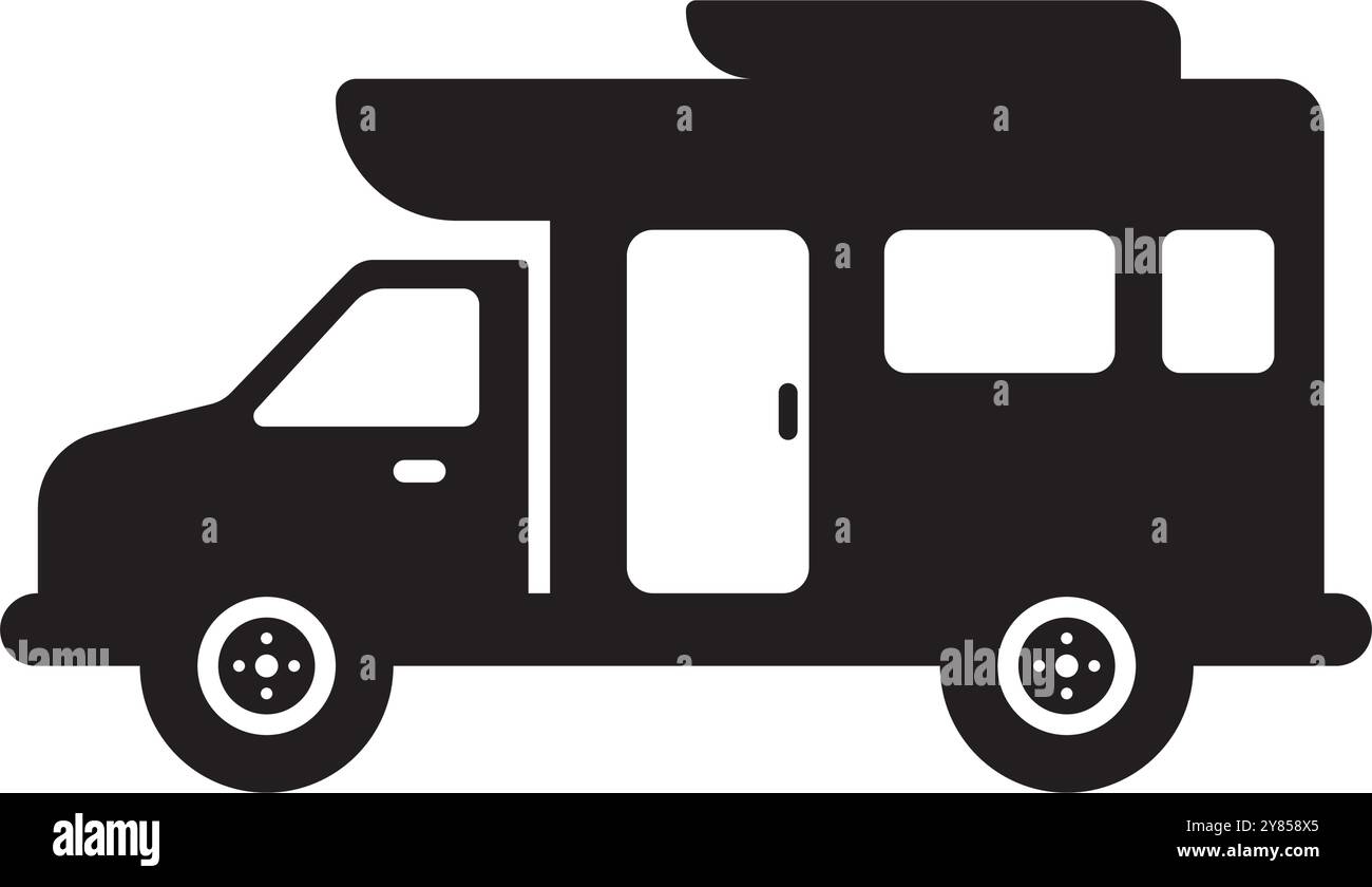 Logo d'illustration vectoriel d'icône de chariot alimentaire. Illustration de Vecteur