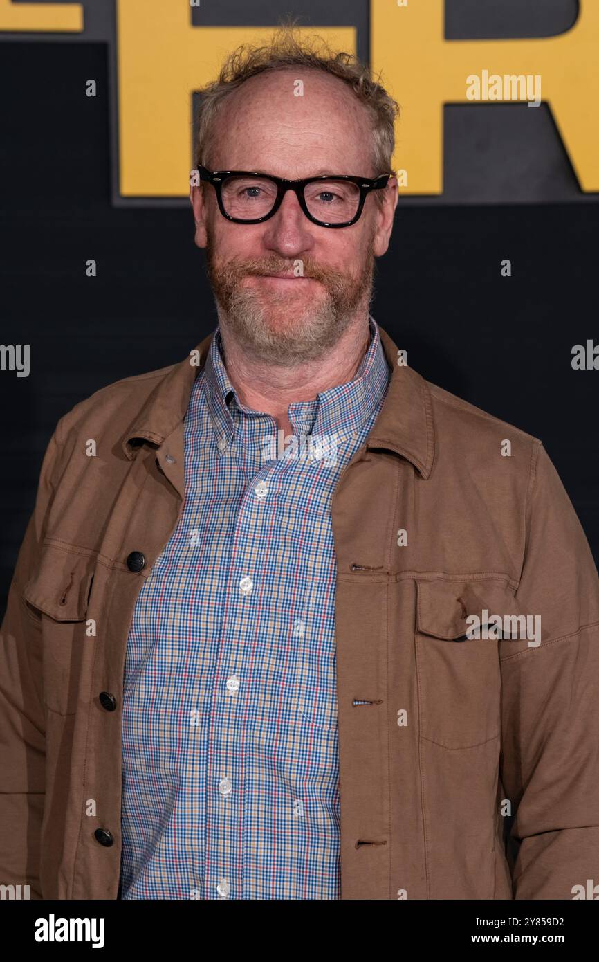 Los Angeles, États-Unis. 02 octobre 2024. Matt Walsh assiste à la première à Los Angeles de la série originale HBO 'The franchise' au Paramount Theater le 1er octobre 2024 à Los Angeles, Californie. Photo : Boston Schulz/imageSPACE/SIPA USA crédit : SIPA USA/Alamy Live News Banque D'Images