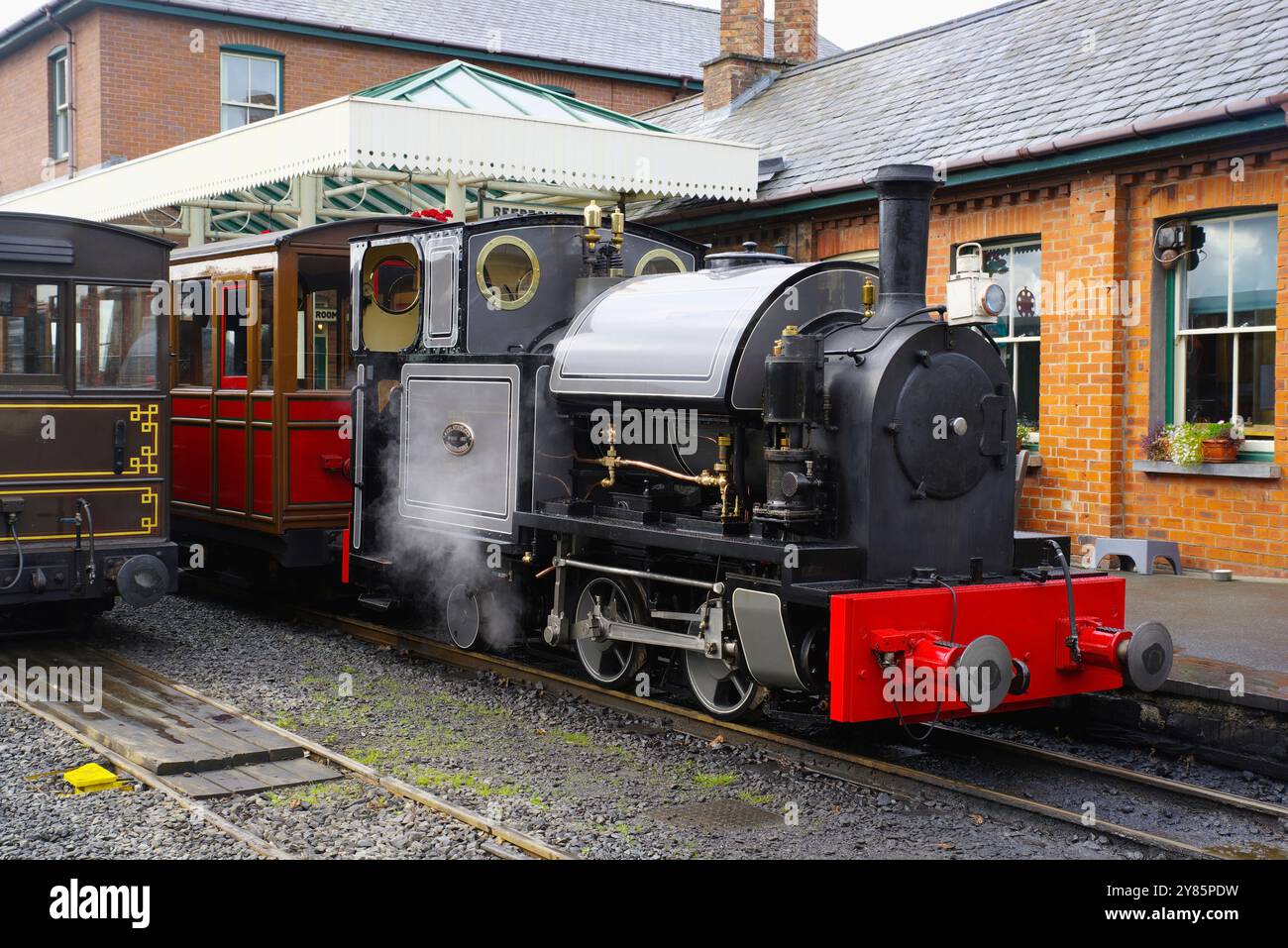 . No 4, Edward Thomas, Tywyn Wharf, Station, Tal y Llyn, chemin de fer, pays de Galles du Nord. Banque D'Images