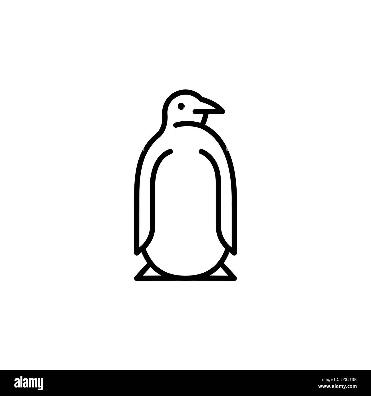 Icône de pingouin Illustration de Vecteur