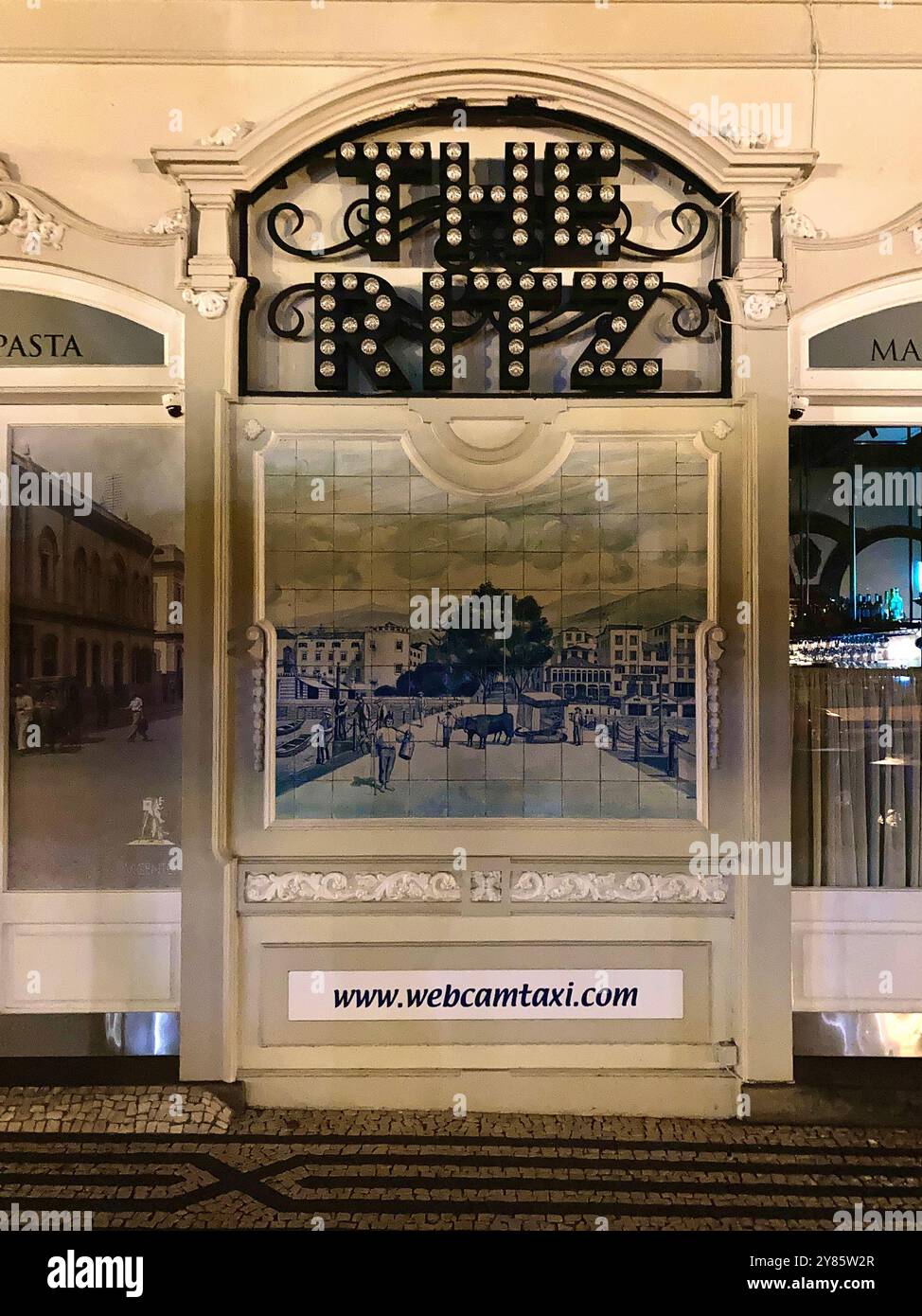 Partie de l'extérieur de l'hôtel Ritz à Funchal, Madère. Banque D'Images